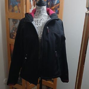 Free Country Women's Black and Pink Ski Jacket
